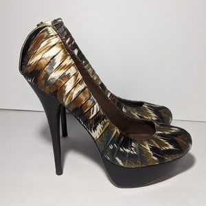 Aldo Printed Platform High Heels Size 40